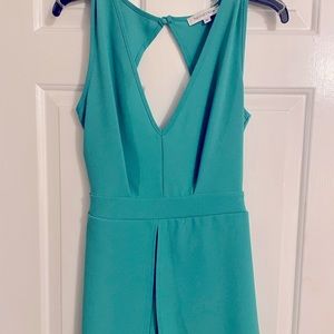 Green short romper from Nordstrom